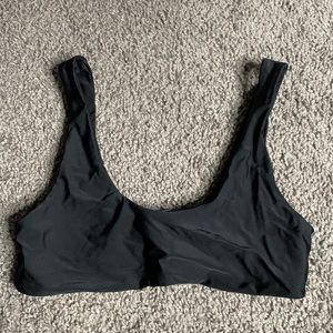 basic black bikini top